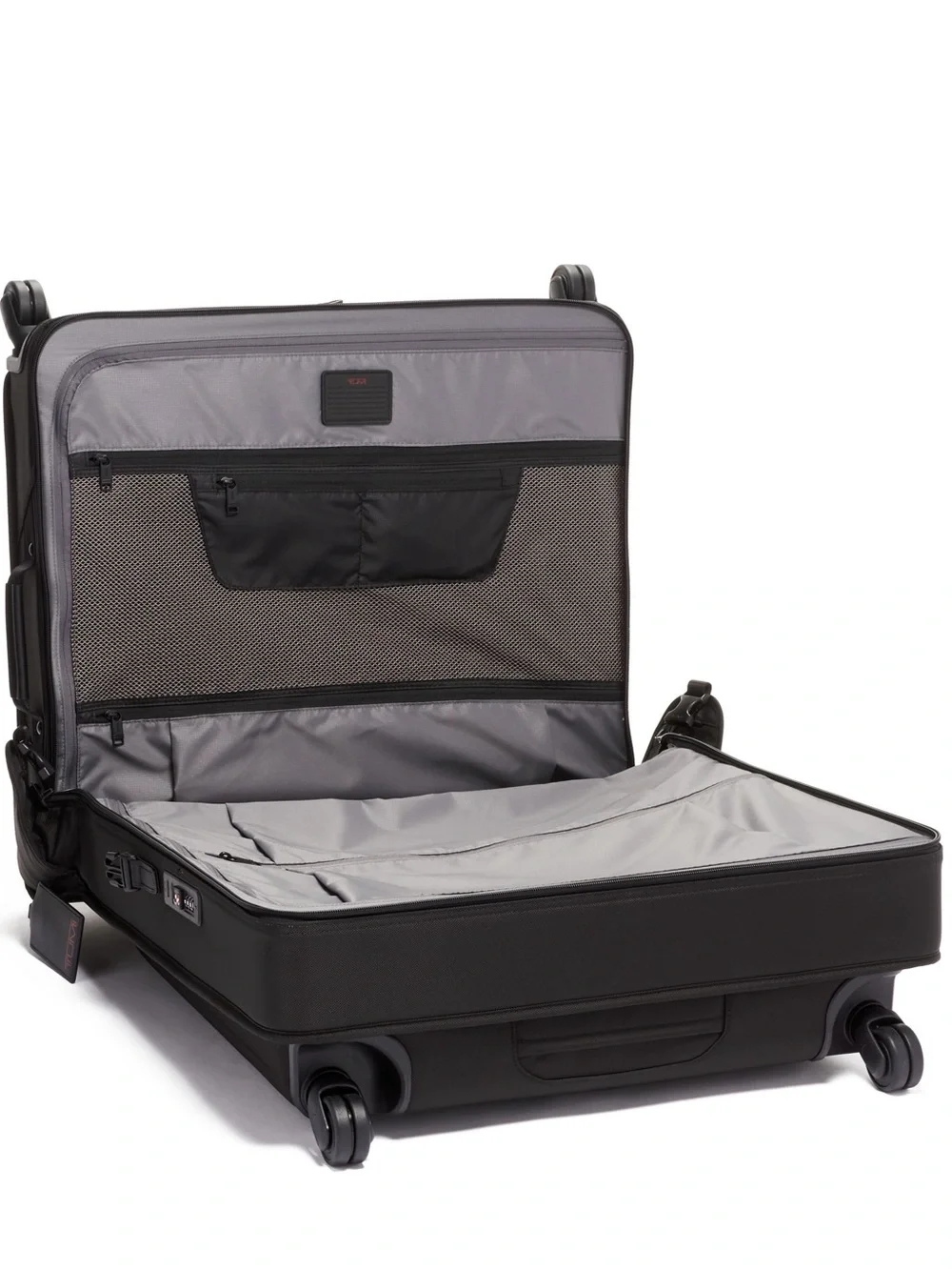 Tumi Large Garment Checked Black Rolling Garment Bag travel business